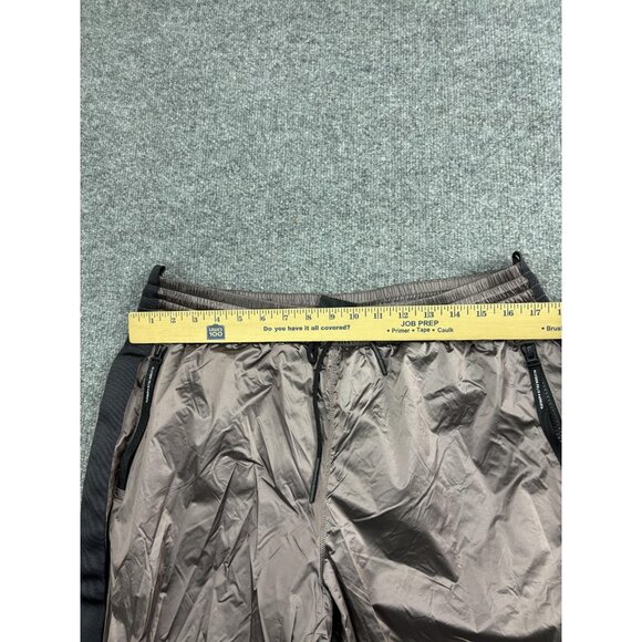Allyson Felix Athleta Pants Womens Large Tall Brown Black Track Joggers Nylon - Picture 3 of 8